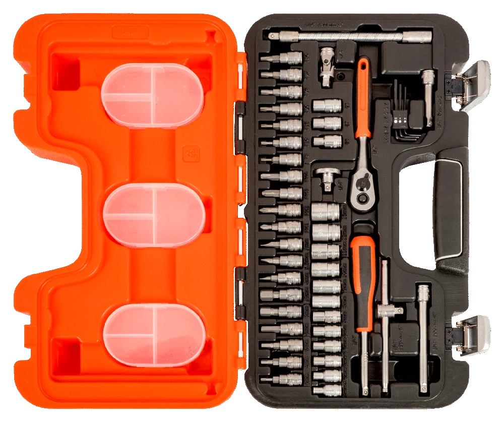 Bahco Værktøjskasse Med 1/4" Topnøgle Og Toppe - Billede 2