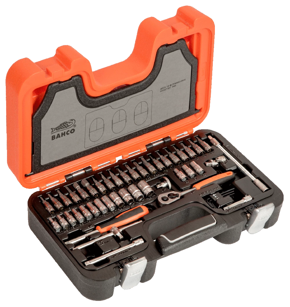 Bahco Værktøjskasse Med 1/4" Topnøgle Og Toppe - Billede 3